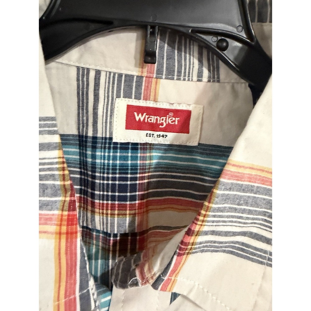 Wrangler mens cowboy wash soft button SHIRT stretch MEDIUM NEW C74 - Picture 3 of 5